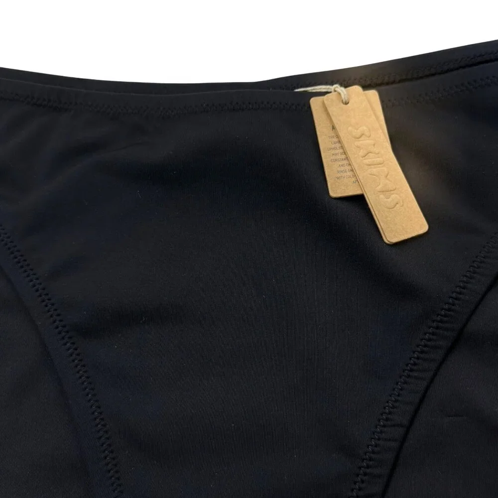 SKIMS Swim Cheeky Tanga Bottoms Onyx 3X